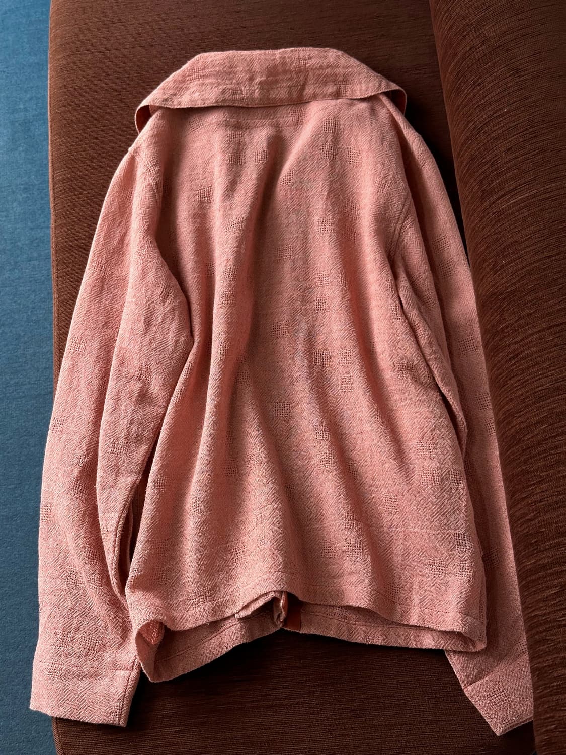 Punch loose woven design cotton jacket 상품이미지5