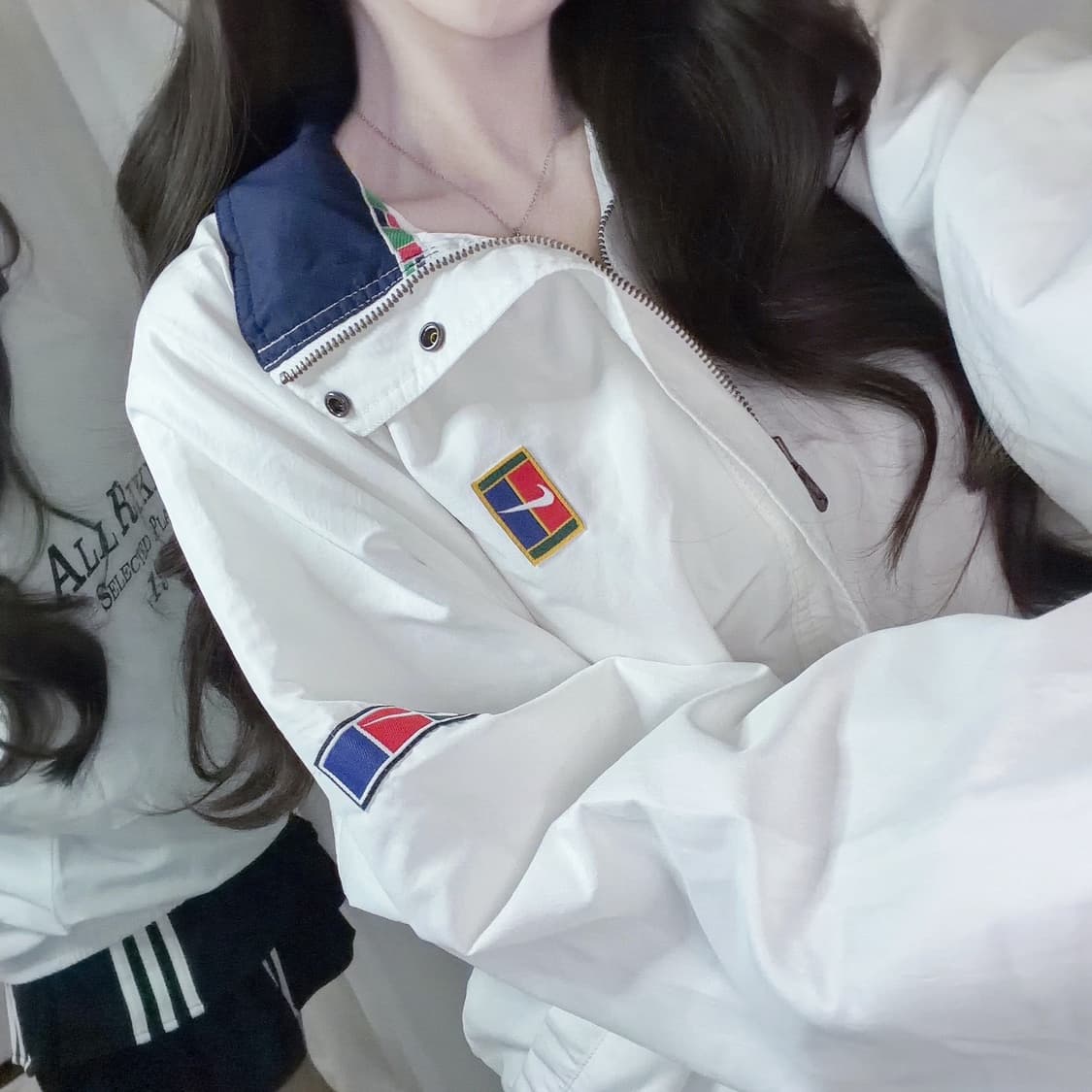 🐰나이키 90‘s 올드스쿨 화이트 테니스 점퍼🍥 상품이미지5