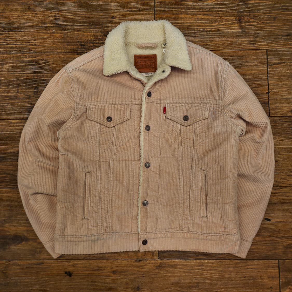 리바이스 코듀로이 양털 쉐르파 트러커 자켓 M 상품이미지2