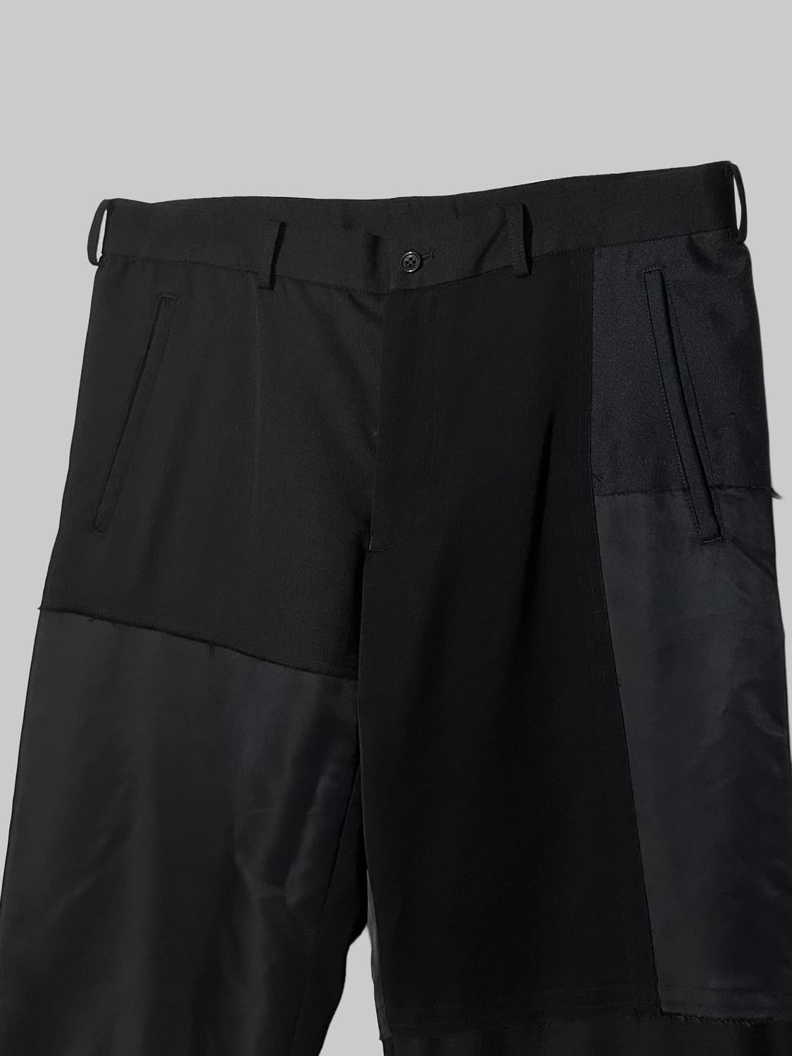 꼼데가르송 블랙 패치워크 팬츠 상품이미지2