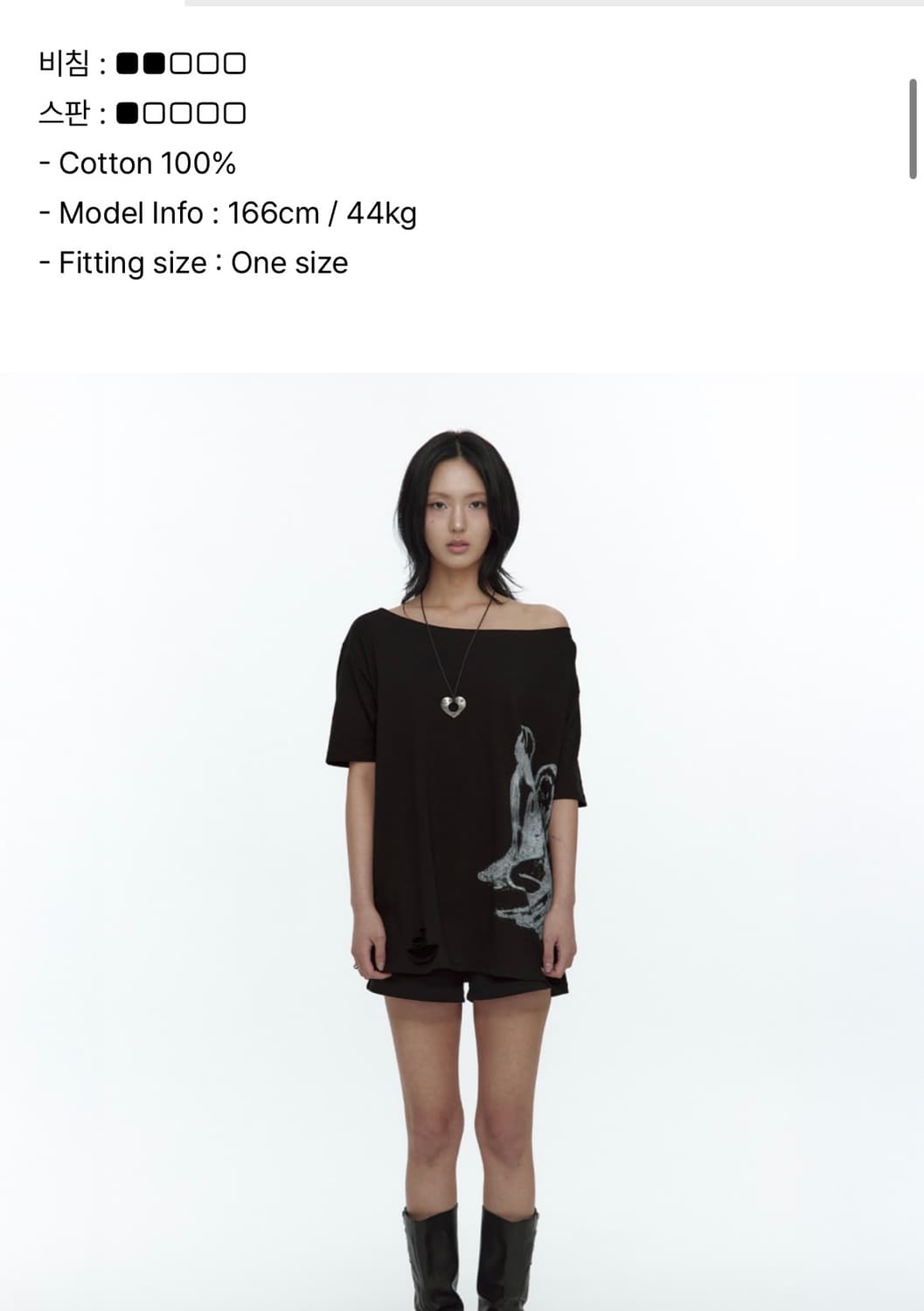 Fallen Angel T-Shirt Black 상품이미지2