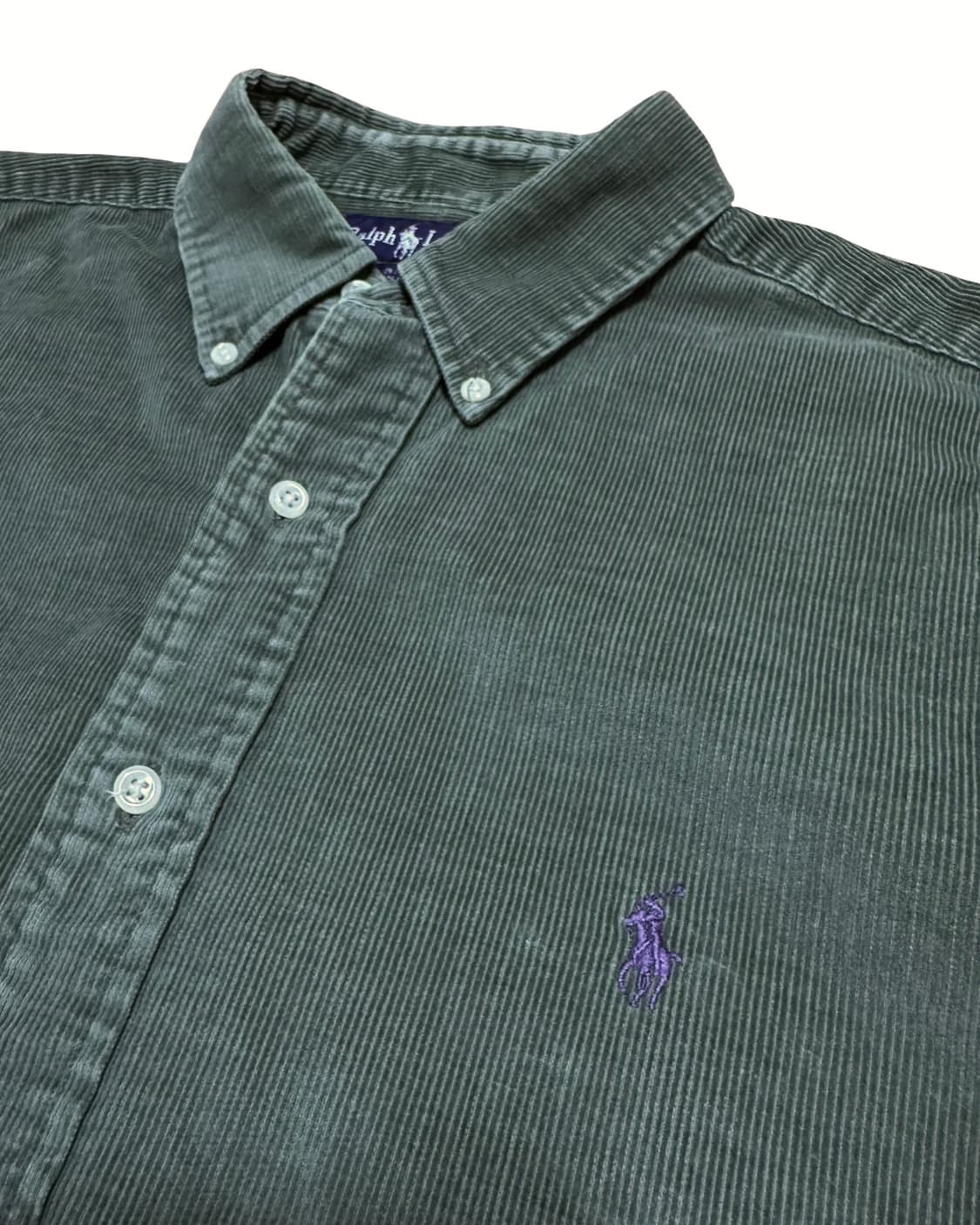 폴로 랄프로렌 그린 코듀로이 셔츠 상품이미지3