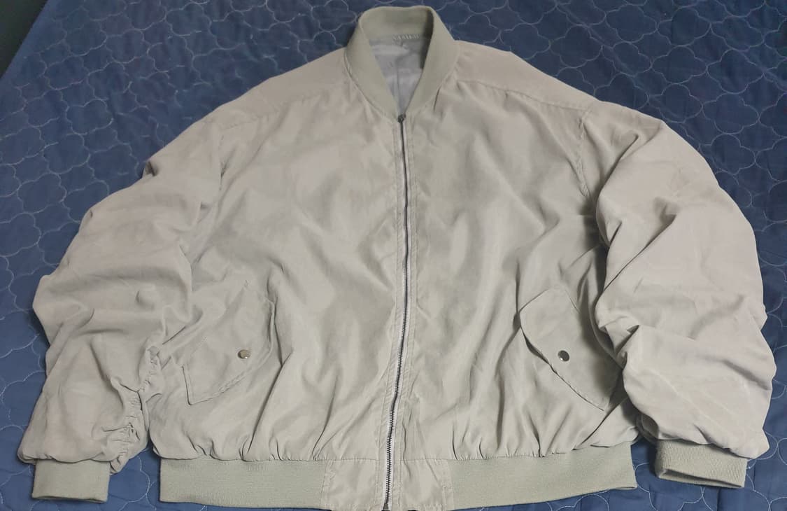 오버핏 블루종 자켓 애쉬 그레이 (XL) 상품이미지1