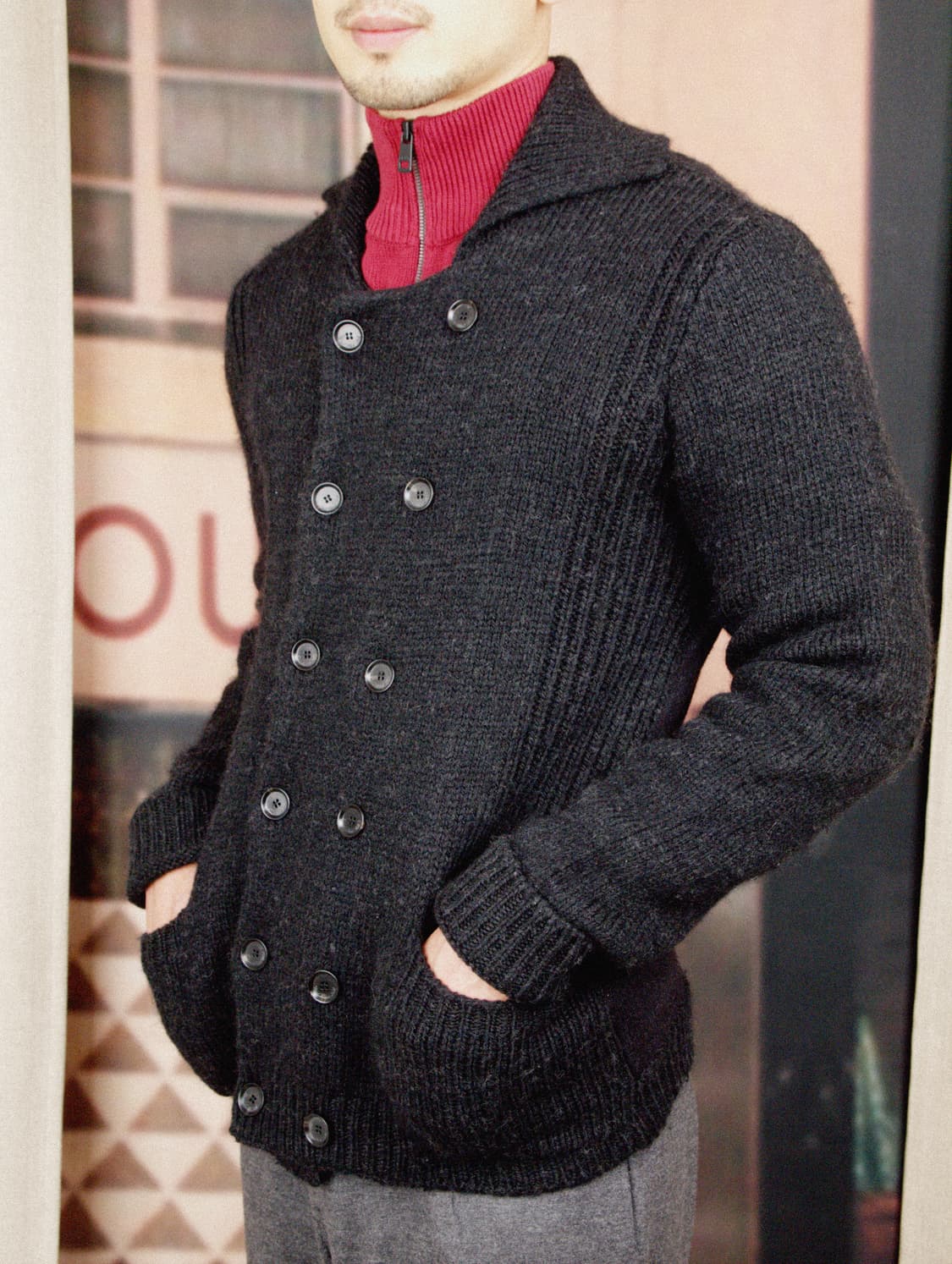 Wool Double Breasted Jacket 상품이미지1