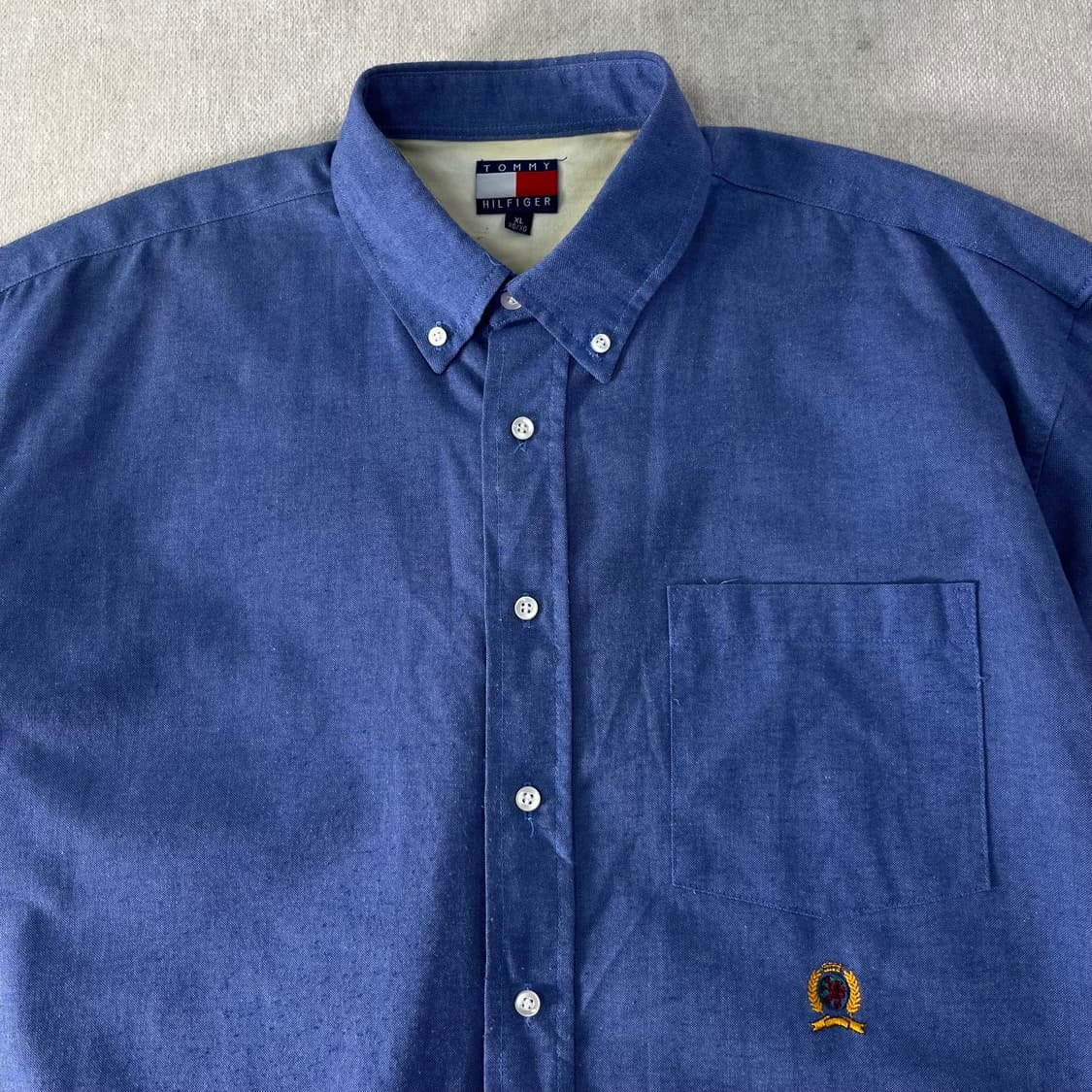 110 타미힐피거 90s 포켓 코튼 반팔 셔츠 상품이미지2