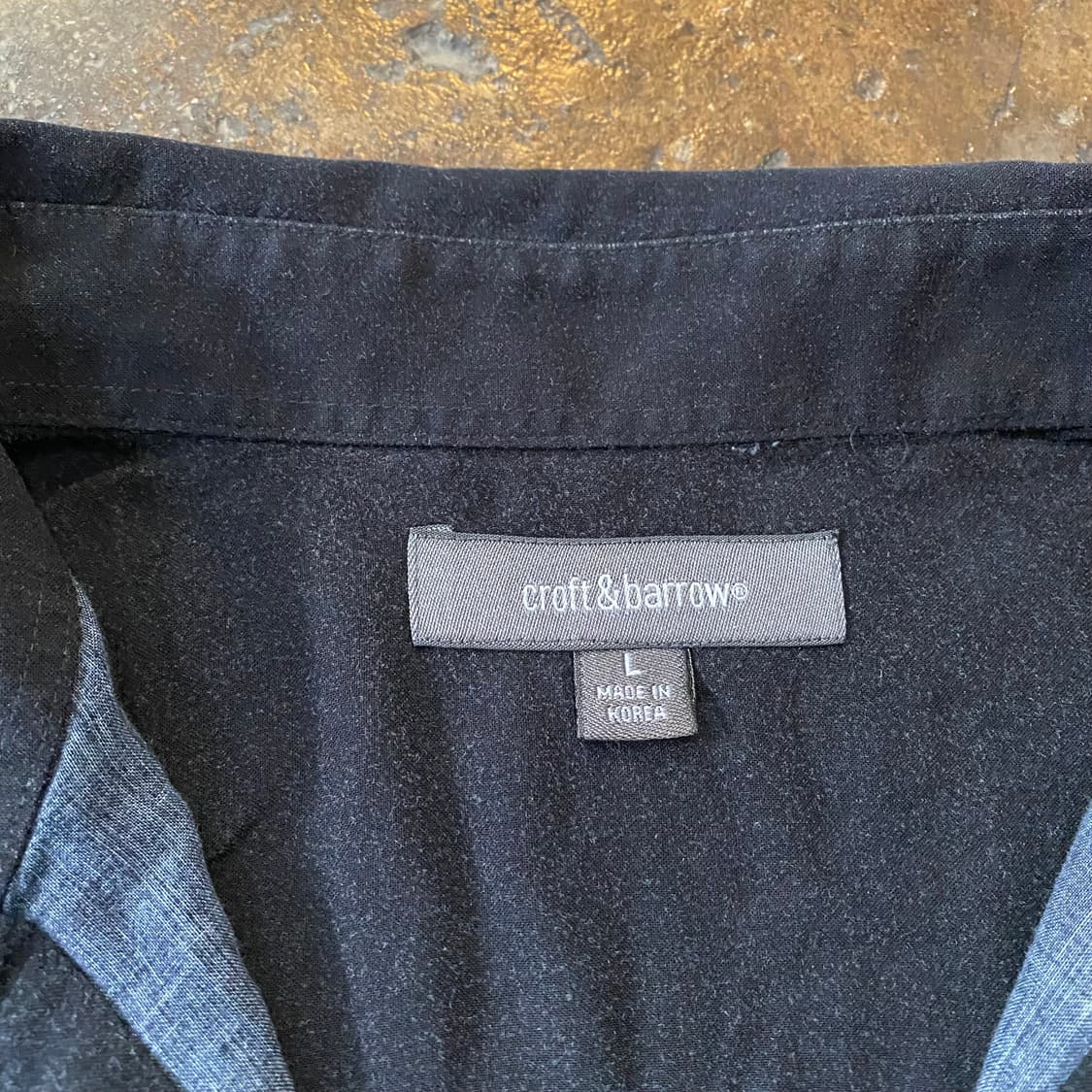 빈티지 검정 야자수 반팔 셔츠 상품이미지3