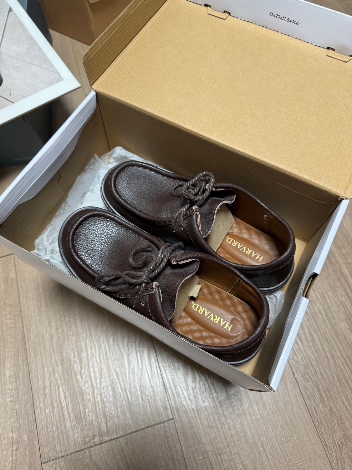 콜맨 하버드슈즈 가죽 로퍼 브라운 색상 240 size (수수료 무료) 상품이미지2