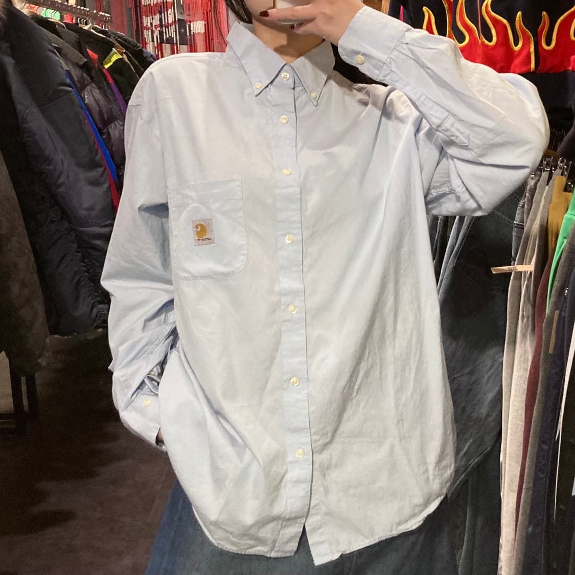 [IM] 칼하트 스카이블루 긴팔셔츠 상품이미지2