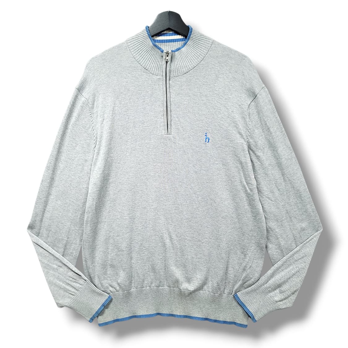 [105] 헤지스 그레이 하프집업 스웨터 니트 상품이미지1