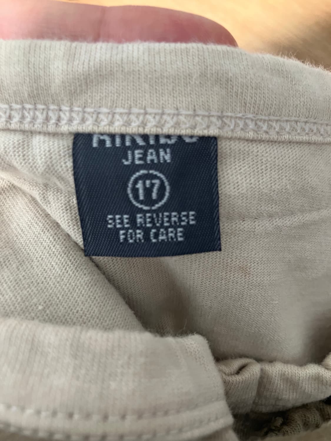 MINIBE JEAN 타이포그래피 헨리넥 롱슬리브 S 상품이미지9