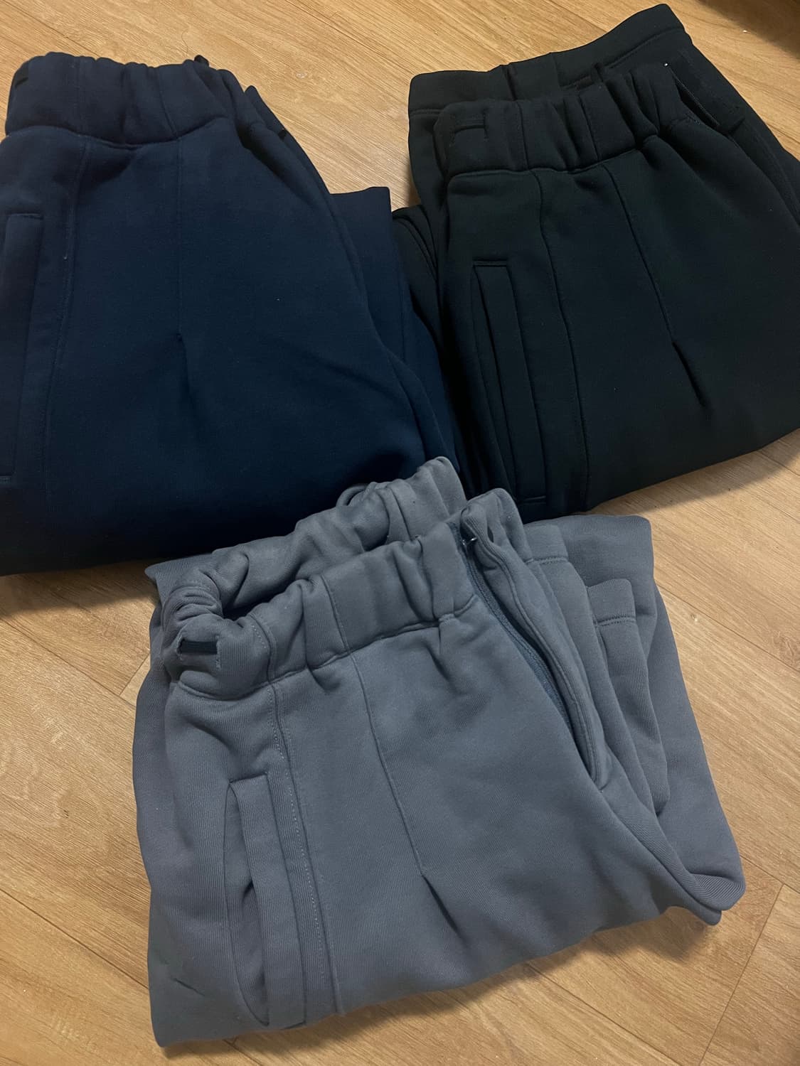 폴리테루 스웻팬츠 2.0 (블랙, 차콜, 네이비) 2사이즈 일괄판매 상품이미지2