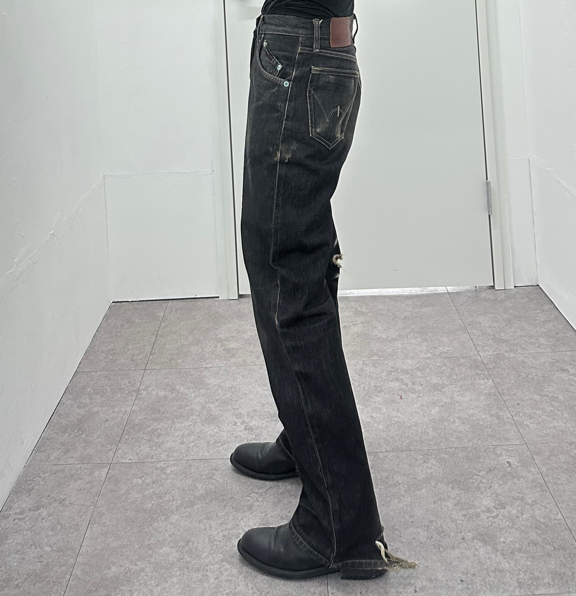 Edwin E-Function Distressed Denim Jeans 상품이미지8