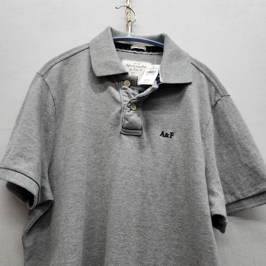 새상품) 아베크롬비 로고자수 반팔카라 XL(L) 상품이미지2
