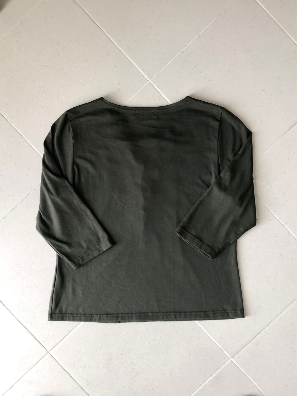 olive lace-up top 상품이미지3