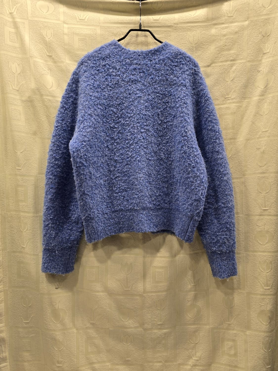 에잇세컨즈 부클 니트 가디건 블루 L(100) 상품이미지5