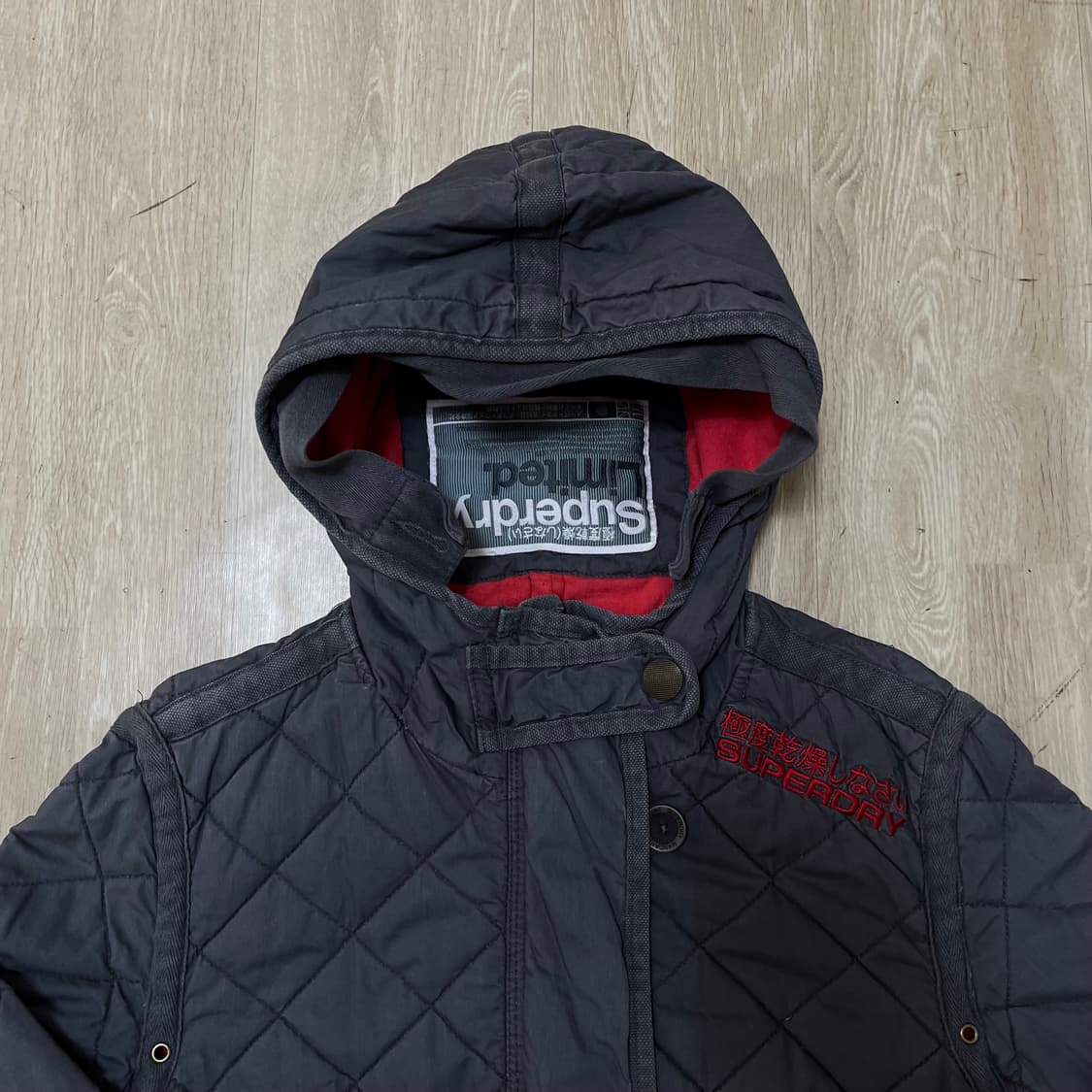 수퍼드라이 재팬 Superdry 여성 리미티드 후드 퀼팅자켓 M(95) 상품이미지4