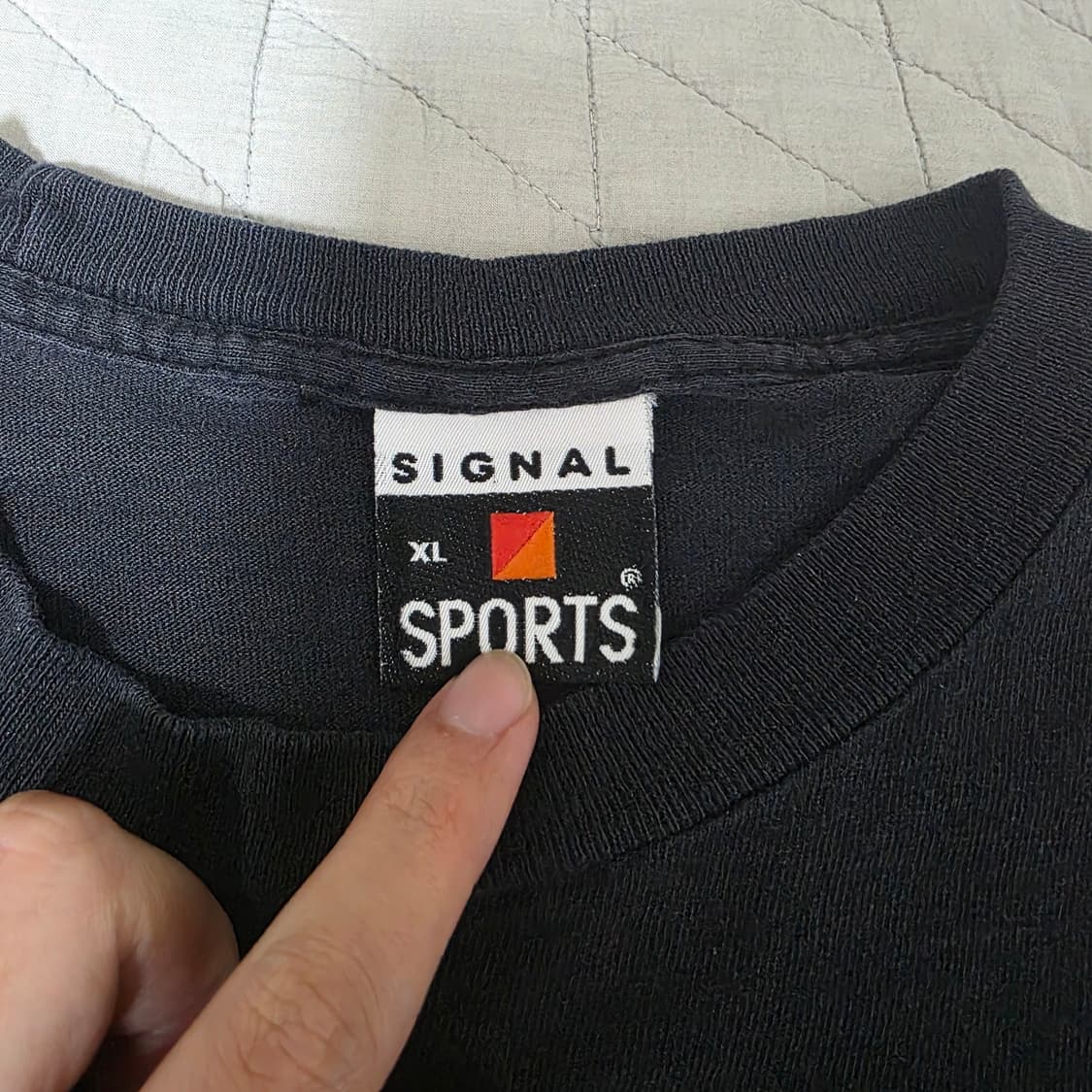 [XL] 90s USA 시그널 스포츠 빈티지 블랭크 티셔츠 싱글스티치 상품이미지4