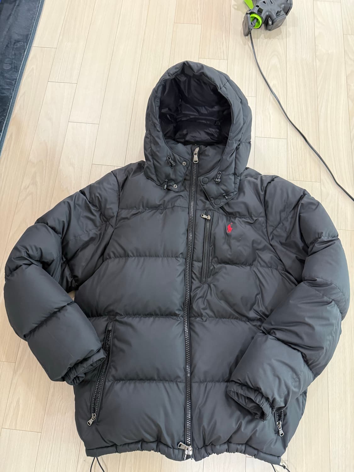 폴로 팔프로렌 패딩 블랙(넘시기면 실물 사진 있어요) 상품이미지3