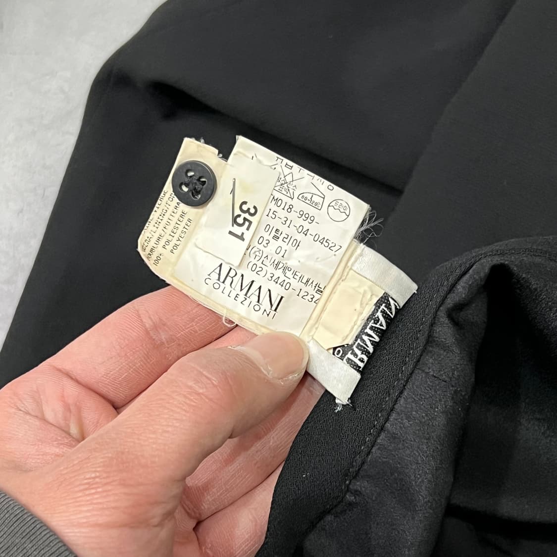  아르마니 꼴레지오니 다크 미디 스커트 y15594 상품이미지6