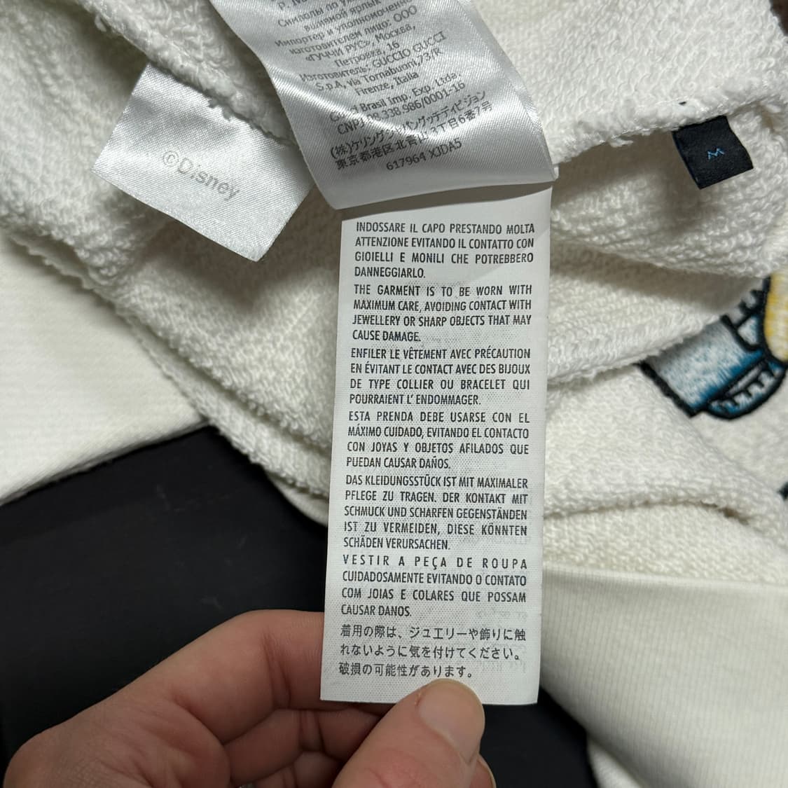 정품 구찌 x 디즈니 플래쉬 코튼 펠트 스웻 셔츠 맨투맨 상품이미지9