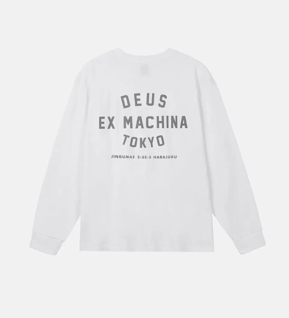 새상품) 데우스 엑스 마키나 도쿄 2XL 롱슬리브 화이트 상품이미지1