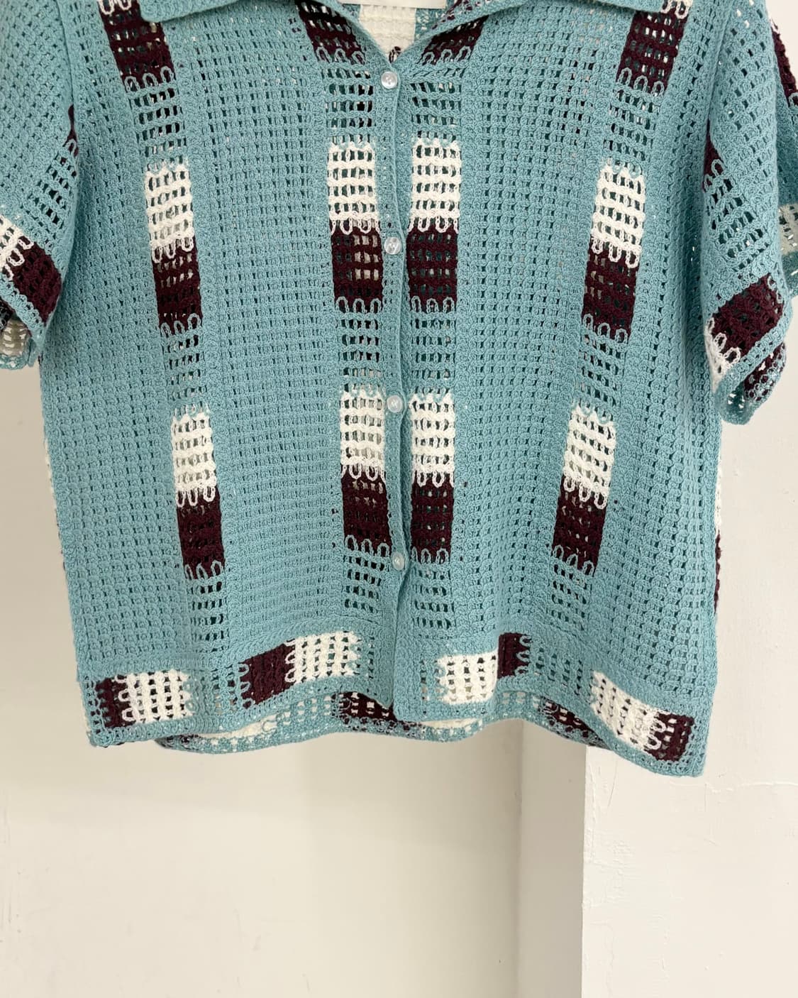 레이 빔즈 크로셰 니트 셔츠 상품이미지5