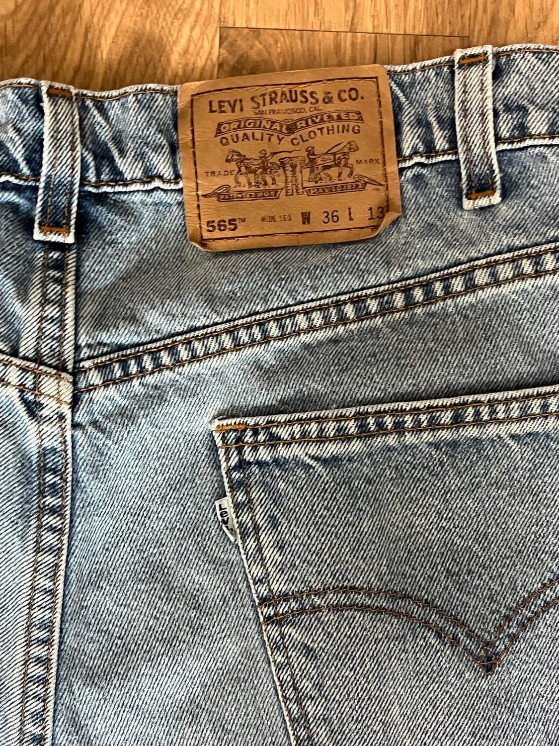 90s 리바이스 565 반바지 36사이즈 made in usa 상품이미지4