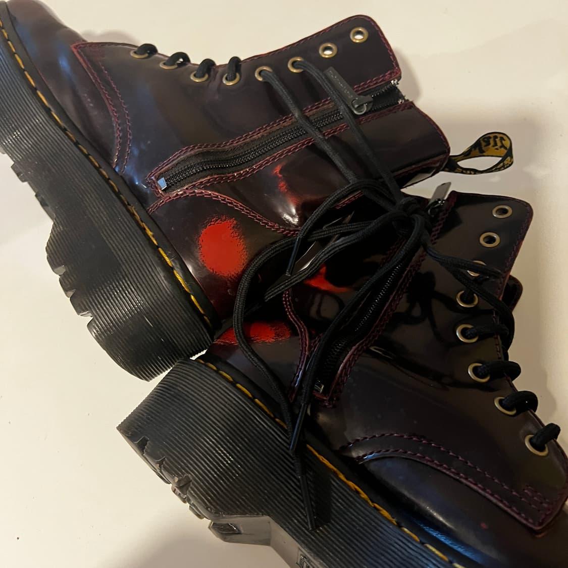 닥터마틴 제이든 아카디아 레더 플랫폼 부츠 상품이미지6