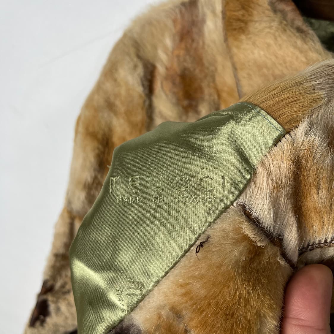 [Meucci] Made Italy 패치워크 송치 퍼 웨스턴 레더자켓 상품이미지6