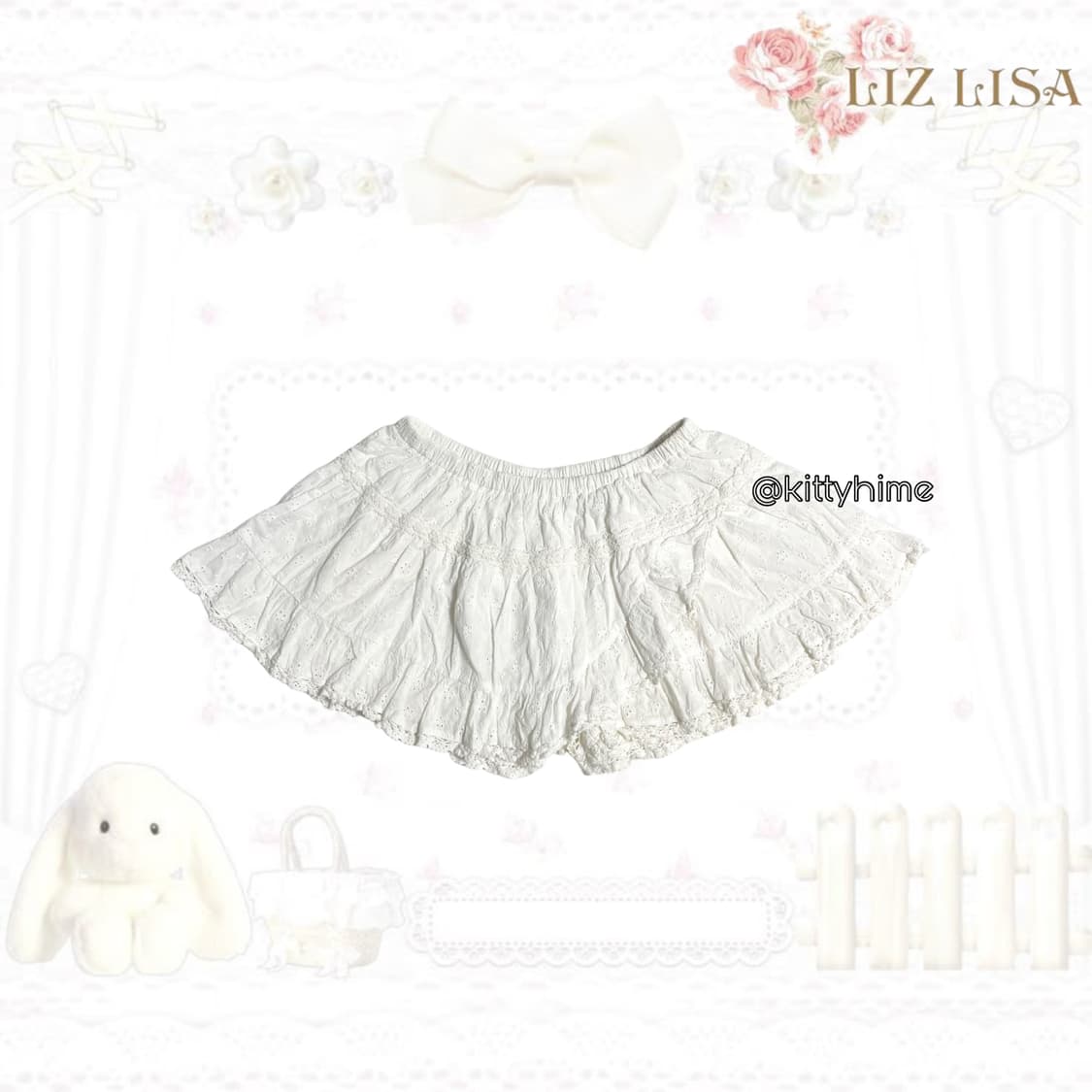 Liz lisa 리즈리사 히메카지 펀칭 큐롯 스커트 리즈리사큐롯 히메갸루 상품이미지1