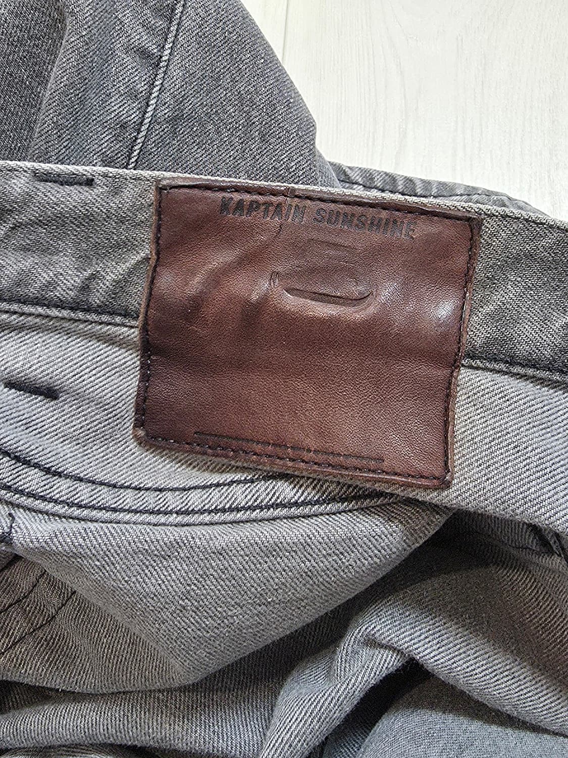 캡틴선샤인 스케이트슈컷 흑청 워싱진 34사이즈 상품이미지3