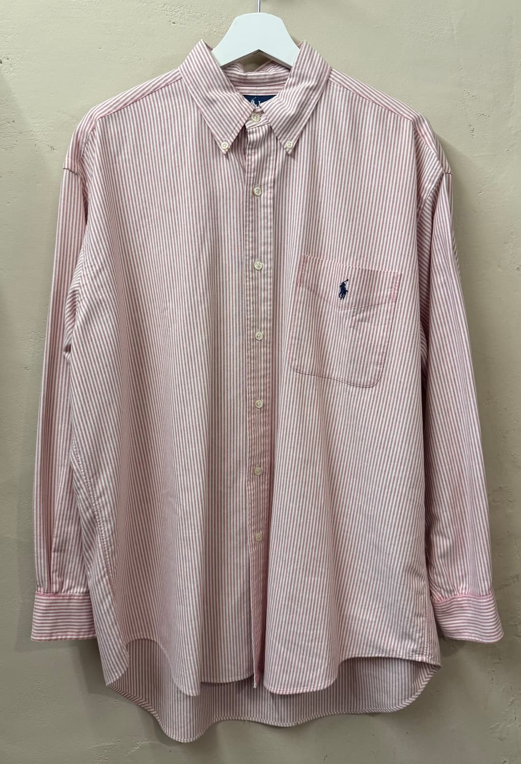 폴로 랄프로렌 빅셔츠 핑크 스트라이프 셔츠 상품이미지1