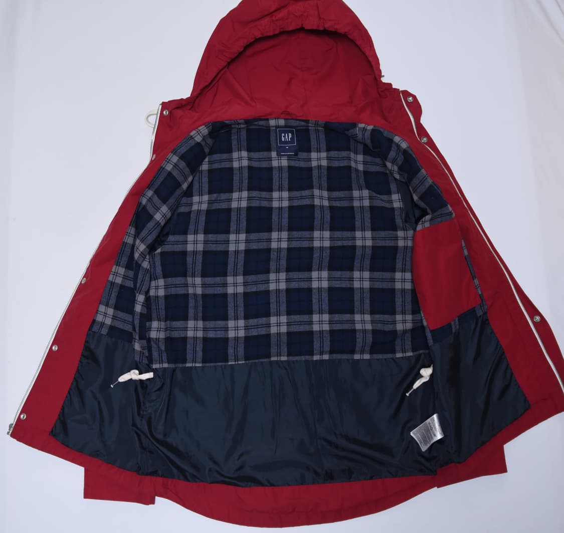 GAP 빨간색 후드 바람막이 자켓 M 상품이미지3