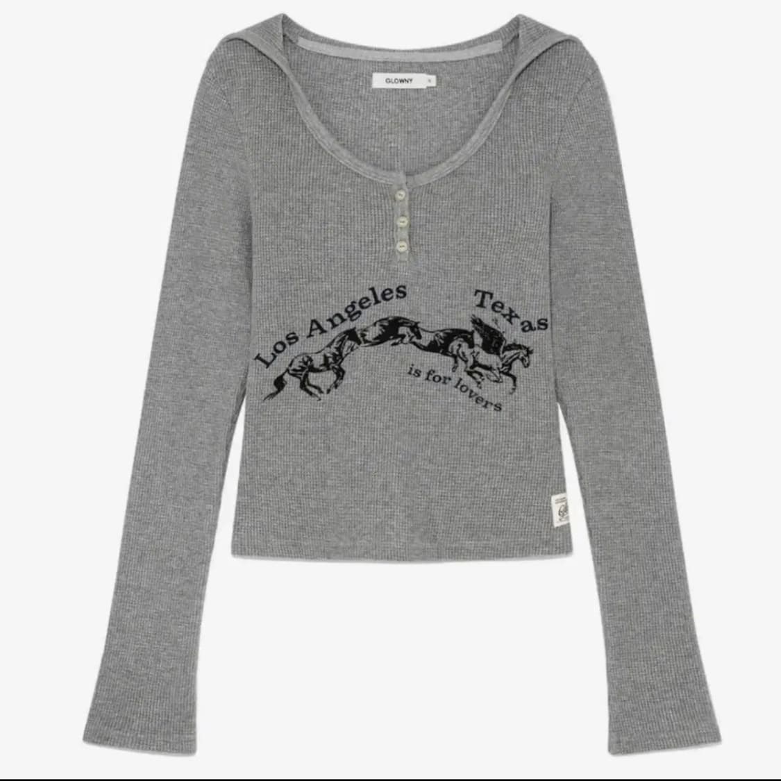 글로니 텍사스 와플 롱슬리브 그레이 L 상품이미지1