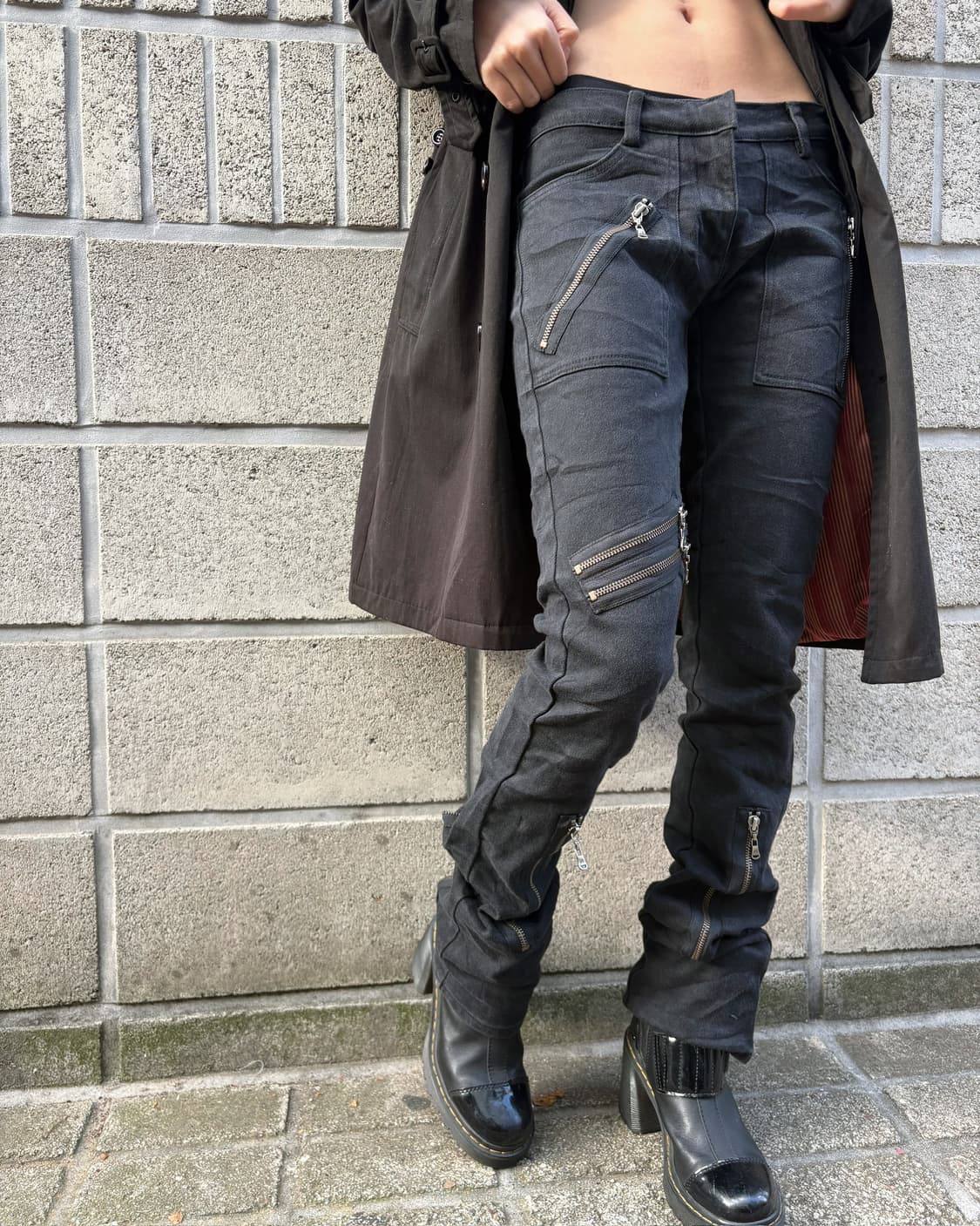 질 스튜어트 지퍼 디테일 슬림 실루엣 진 상품이미지9