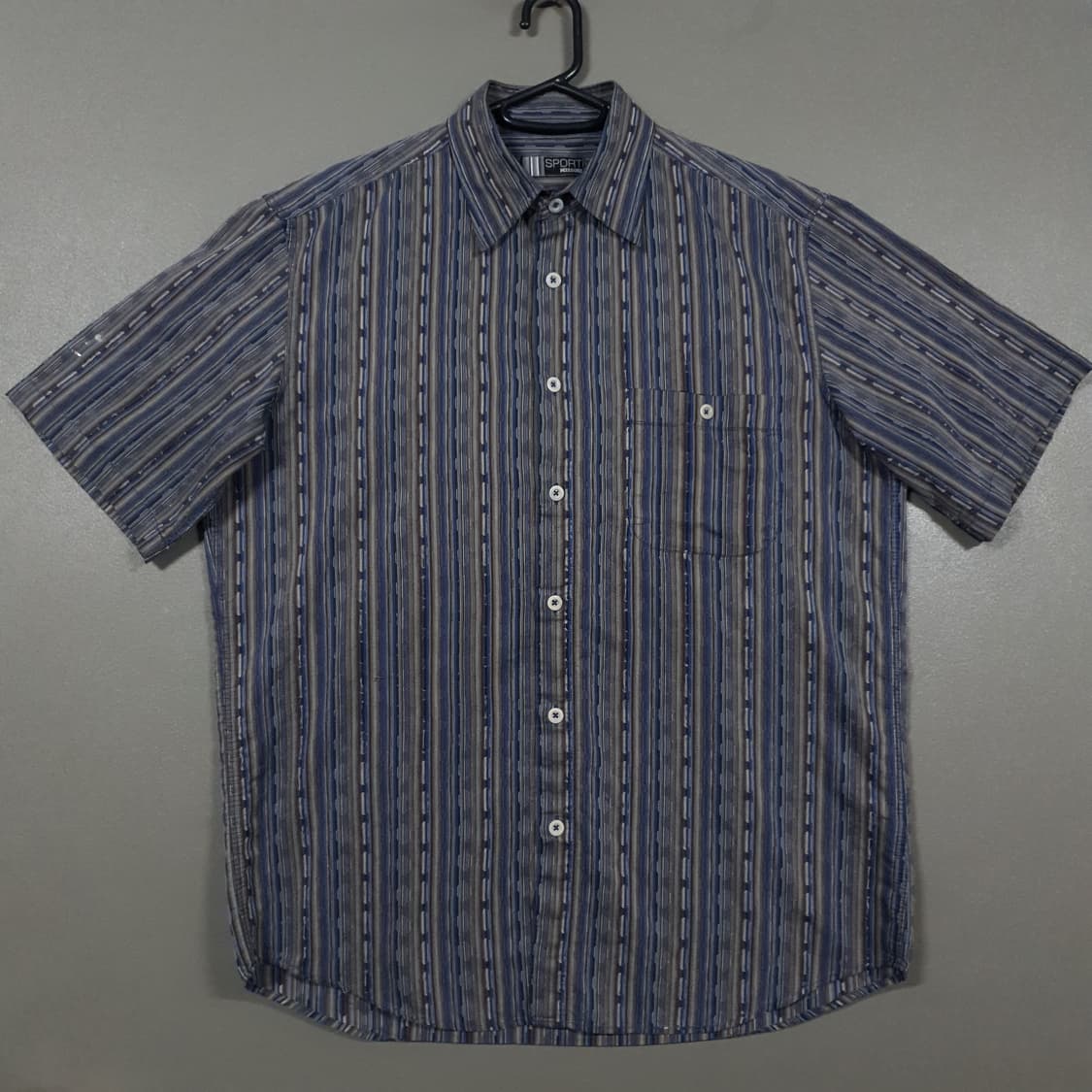 L (100) 미쏘니 스포츠 90s 멀티컬러 에스닉 멀티컬러 반팔 셔츠 상품이미지1