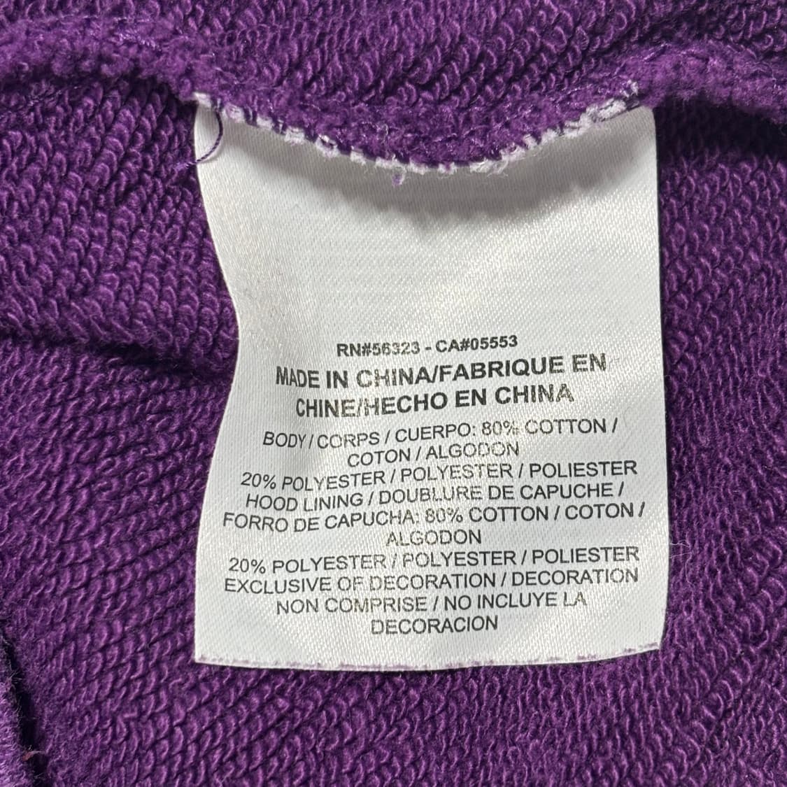 XL 나이키 acg 로고 퍼플 후드티 상품이미지5