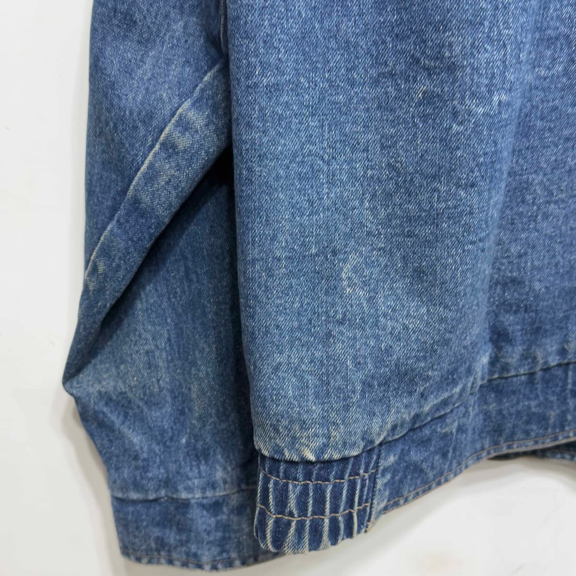80s 에디바우어 플란넬 안감 데님 자켓 상품이미지10