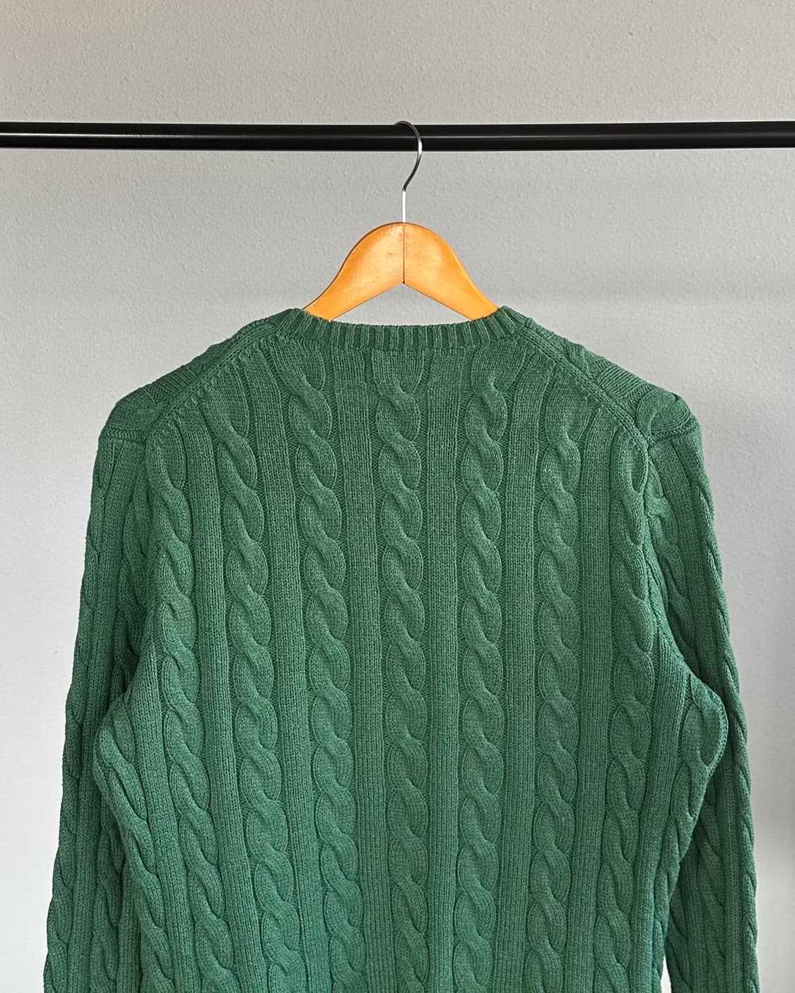 [S]폴로 랄프로렌 그린 케이블 니트 스웨터 상품이미지6