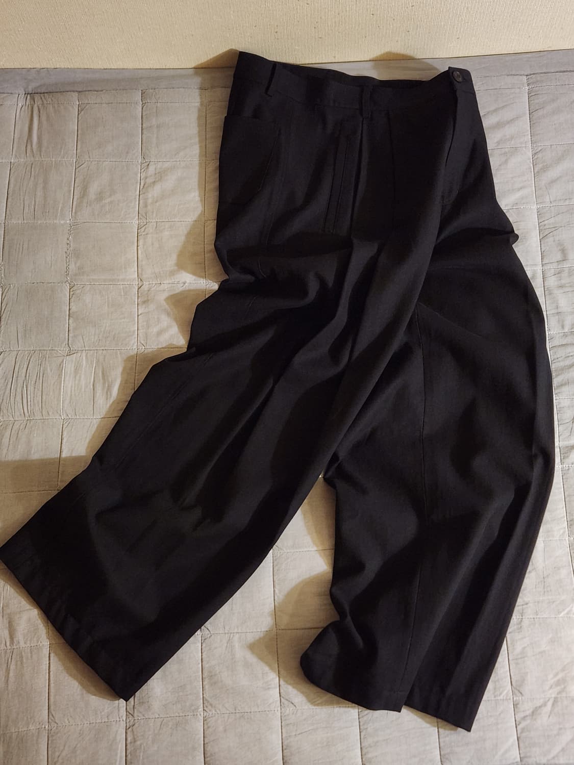 비긴202 코튼 도비 팬츠 워시드 블랙 2size 상품이미지4