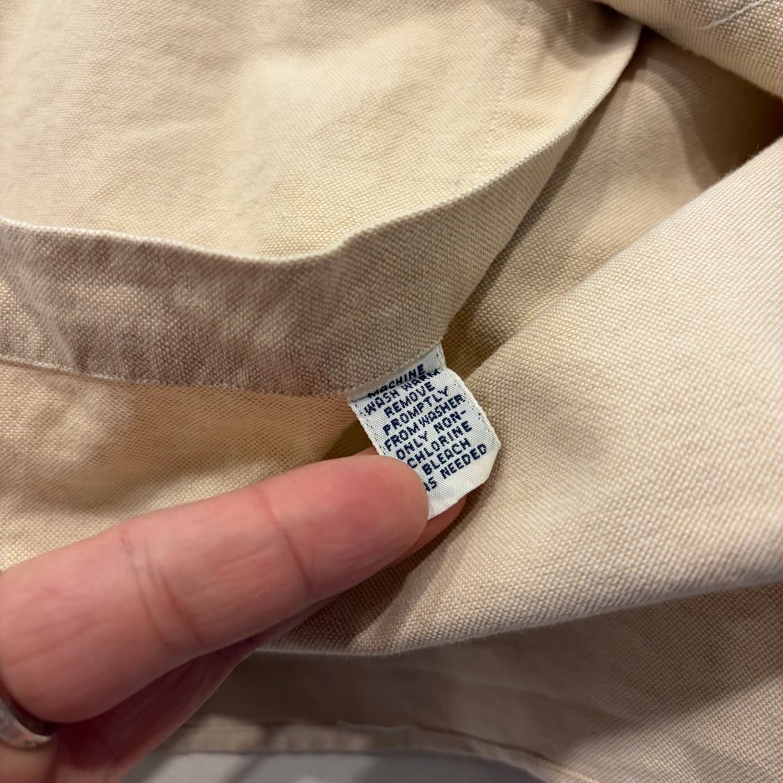 [M] 폴로 랄프로렌 빅셔츠 베이지 포켓 셔츠 D547 상품이미지8