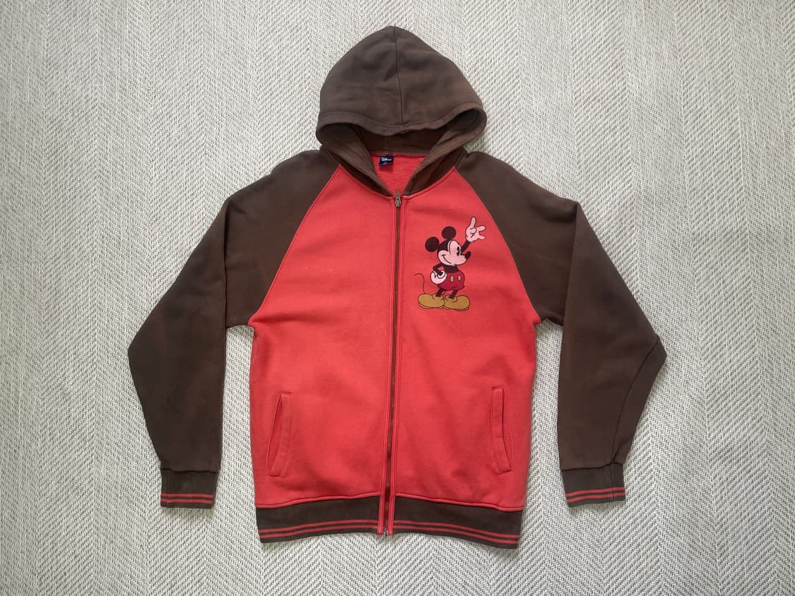 디즈니 미키마우스 프린팅 썬 페이딩 후드집업  J04154 상품이미지2