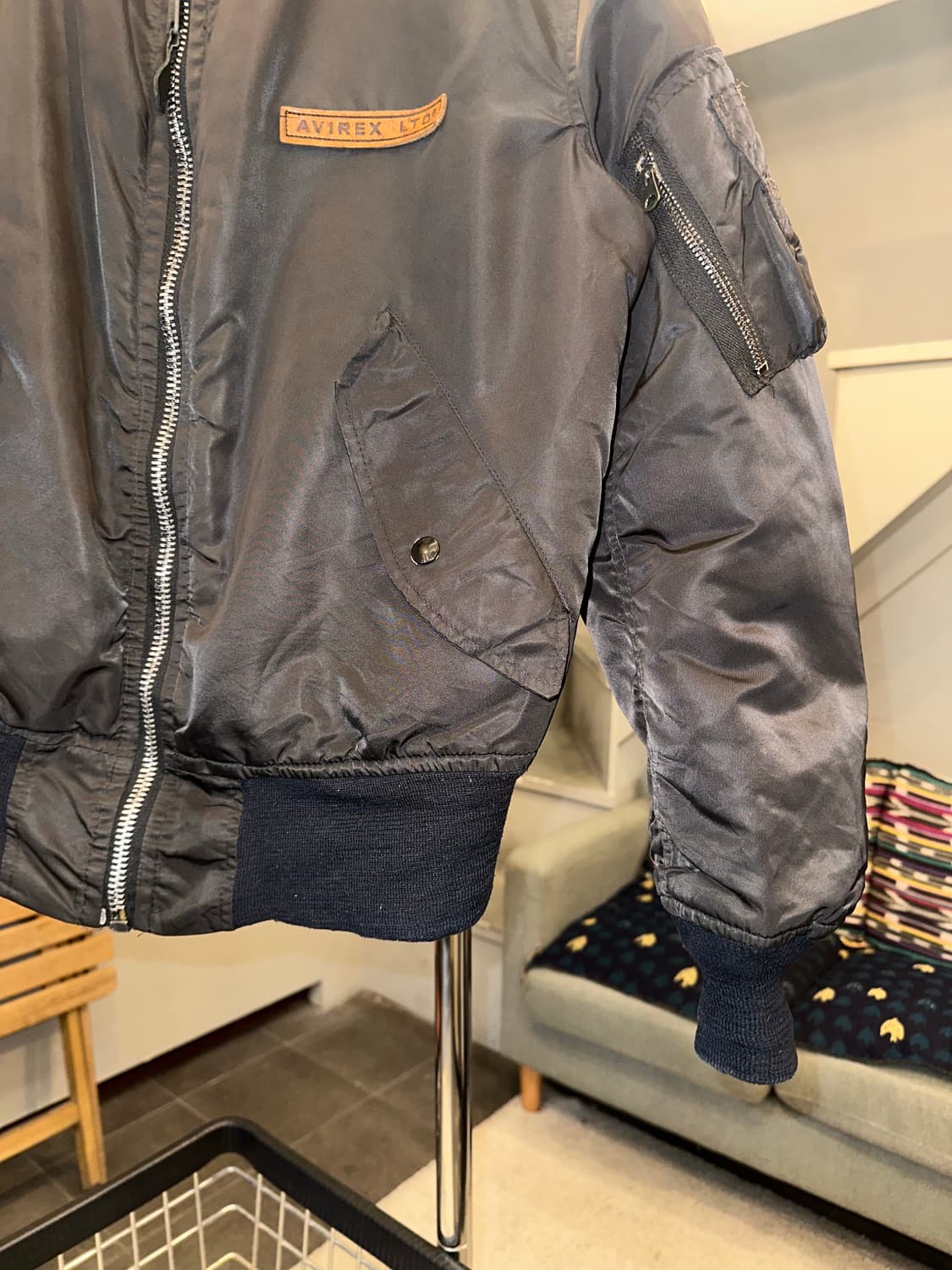 Avirex back logo Ma-1 flight bomber JK 상품이미지6