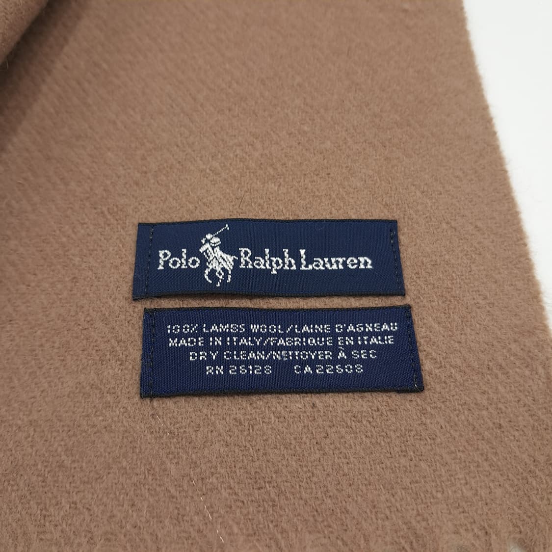 MX202 폴로 랄프로렌 베이지 램스울 목도리 머플러 상품이미지5