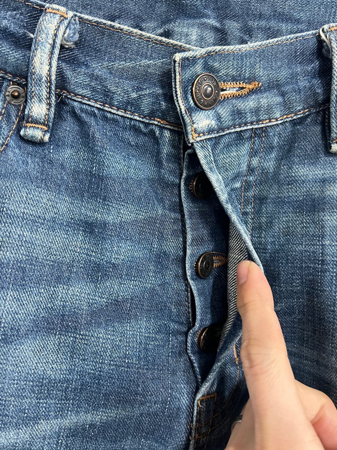 데님앤서플라이 폴로 랄프로렌 슬림핏 데님 팬츠 상품이미지5