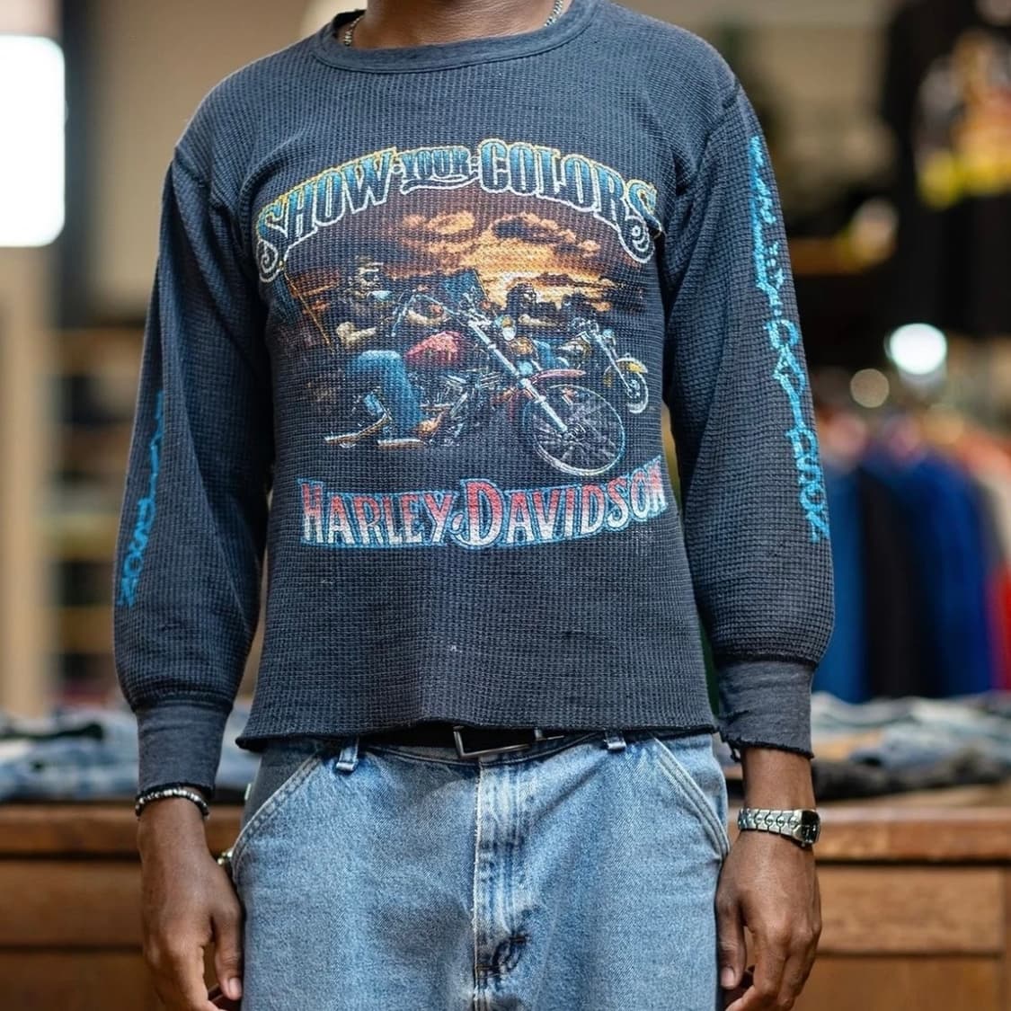 Vanson 밴슨 와플 써멀 티셔츠 벤슨 상품이미지9