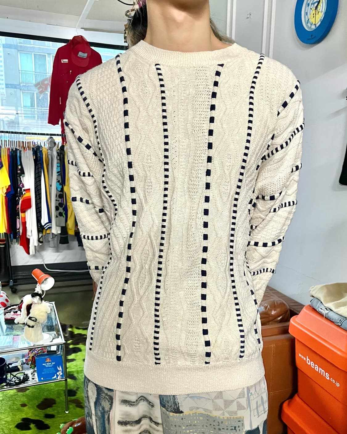 1990s Limnos Austraila Old Cable Knit 상품이미지3