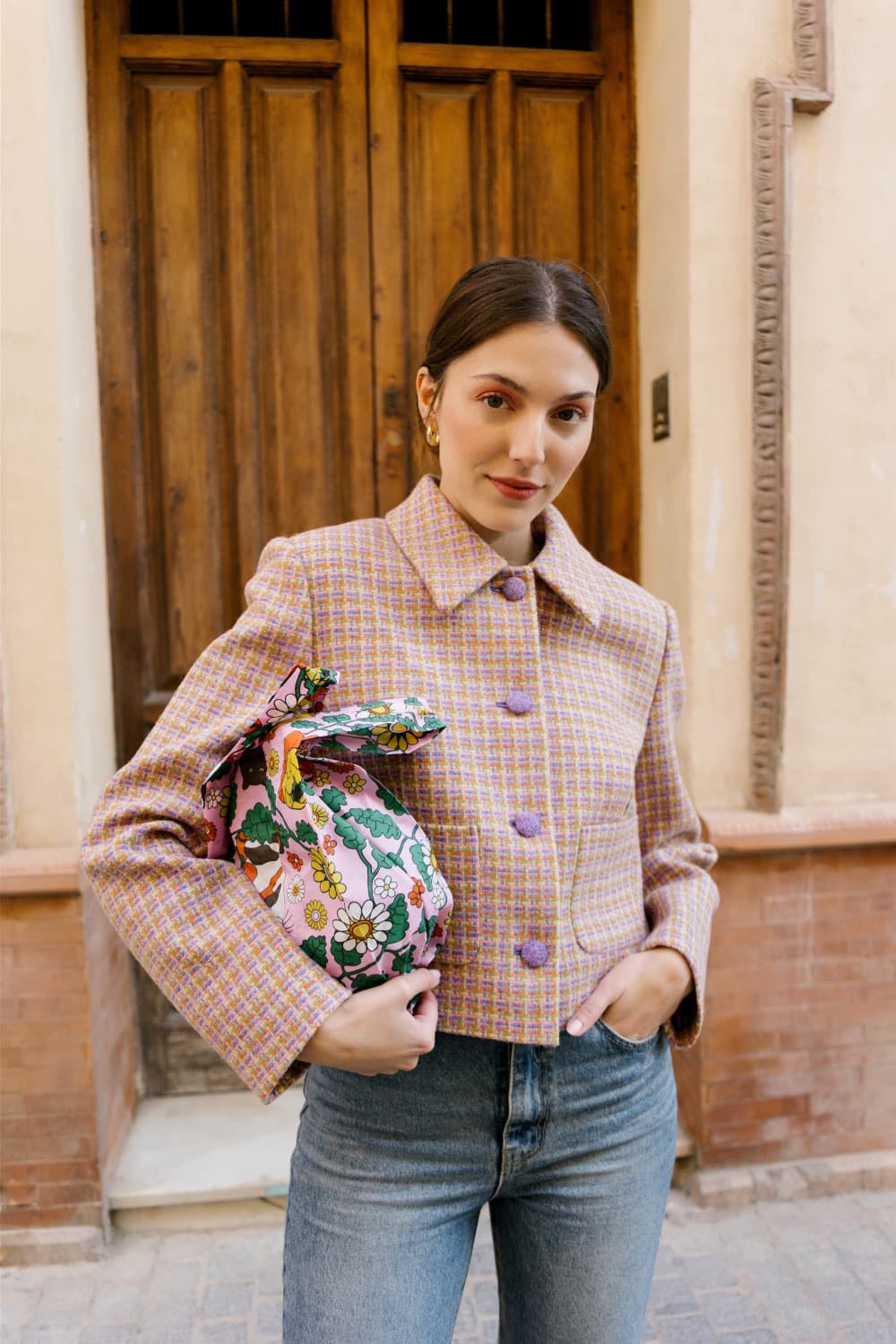 비핀드 해리스 트위드 크롭 자켓 상품이미지2