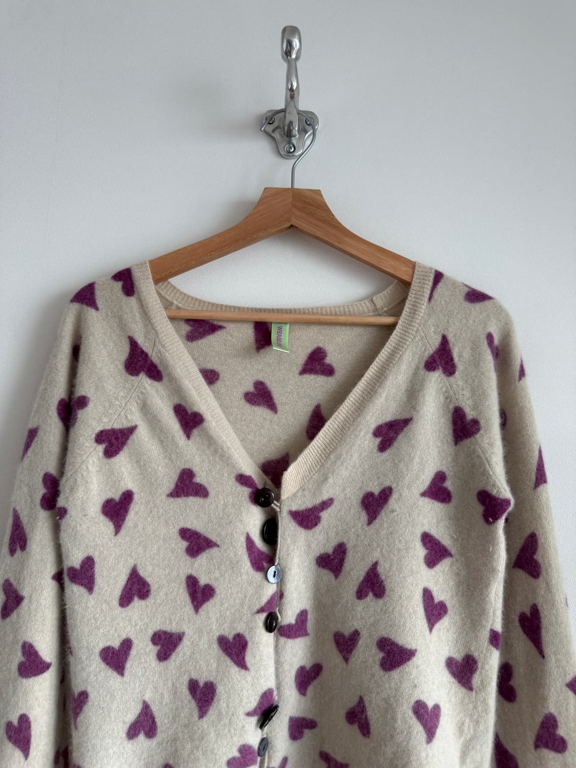 Pre owned 울&앙골라 하트 가디건 상품이미지2