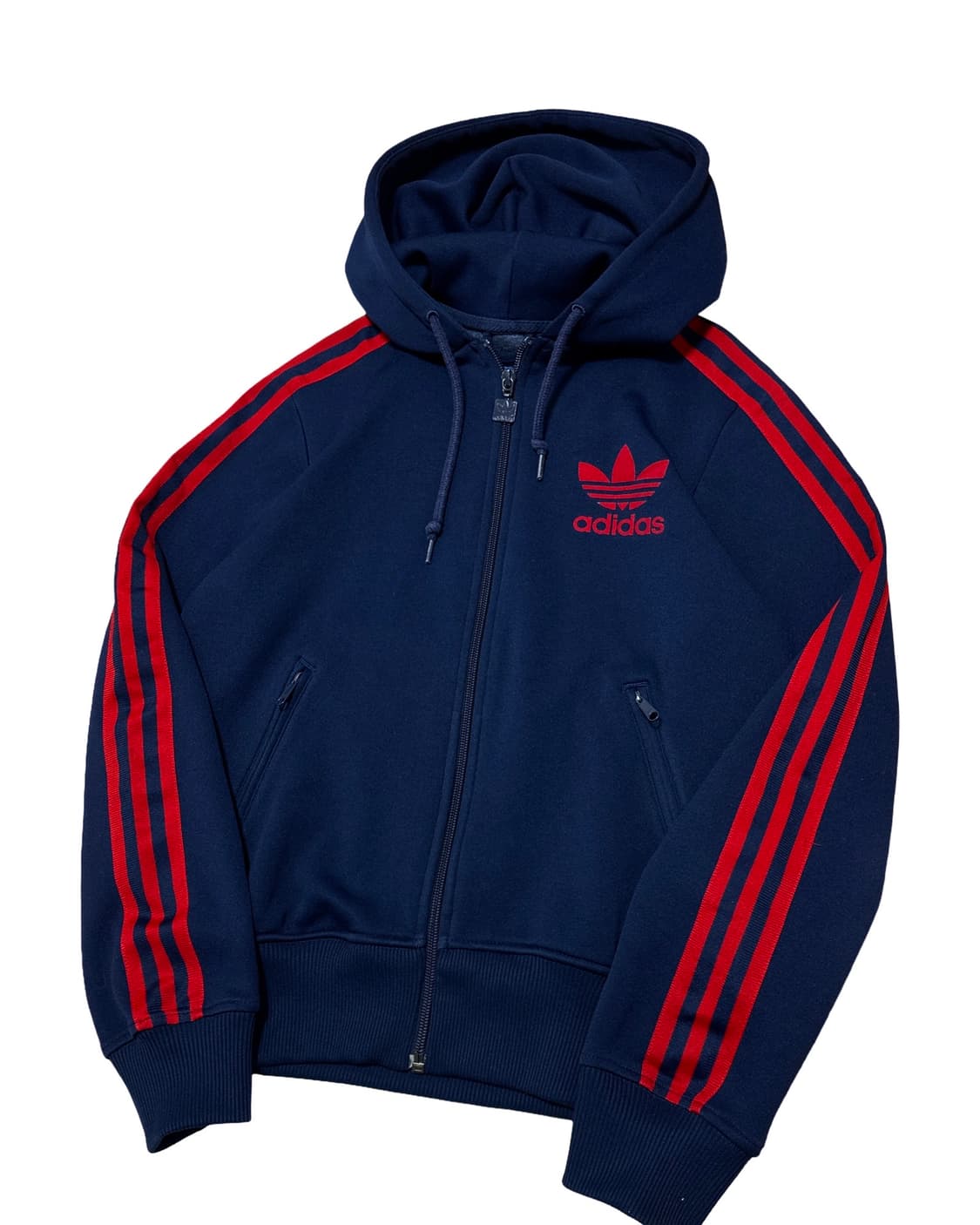 아디다스 네이비 트랙탑 후드 져지 상품이미지3